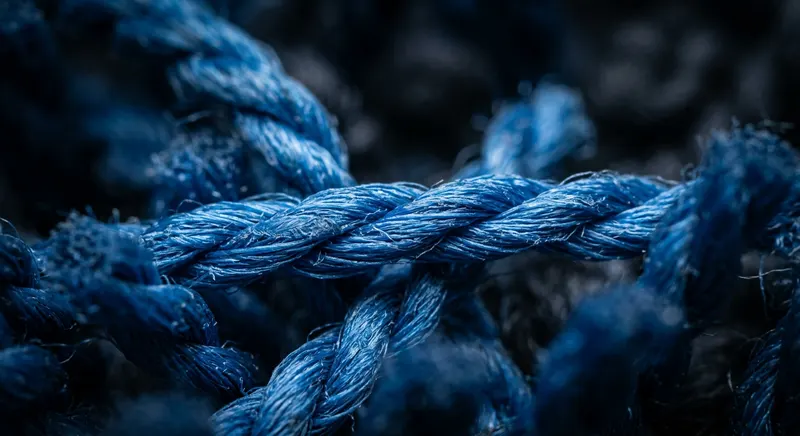 Macro photograph of polyester carpet fibres